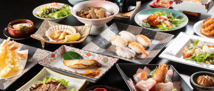 寺泊岬温泉 飛鳥1 「寺泊岬温泉 飛鳥」料理一例です。