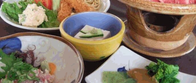 「若さぎの宿」料理一例です。