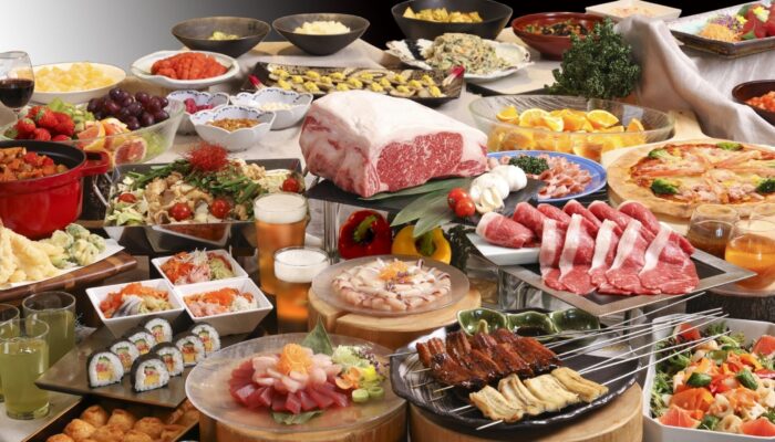 「ホテルウェルシーズン浜名湖」料理一例です。