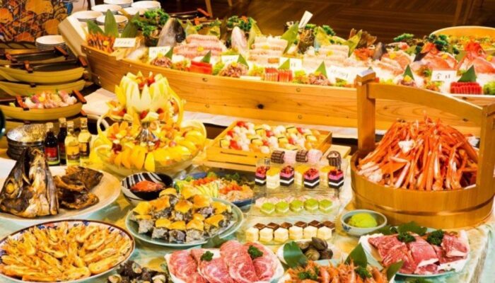 「下田聚楽ホテル」料理一例です。