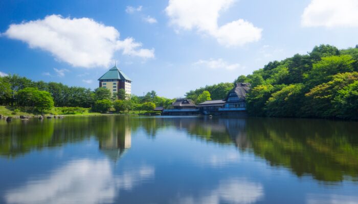 「星野リゾート青森屋」外観です。