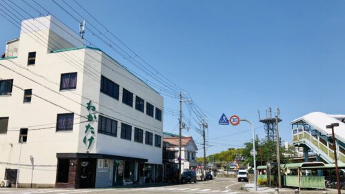 「民宿わかたけ」外観です。